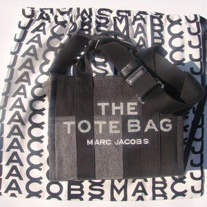 MARC JACOBS THE MINI TOTE BAG GRAY & BLACK